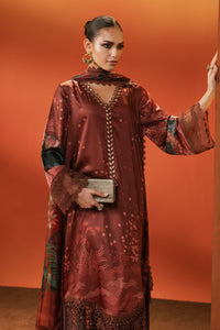 Maria B | Luxury Pret Pre Fall | MPS-EF26-08R1-Maroon by Maria B - Designer Dress  - Type : Ladies Clothes - Available at Libayah - 100% Original 