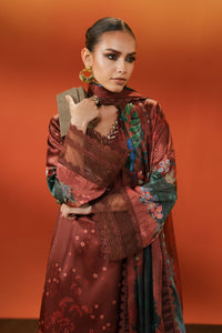 Maria B | Luxury Pret Pre Fall | MPS-EF26-08R1-Maroon by Maria B - Designer Dress  - Type : Ladies Clothes - Available at Libayah - 100% Original 