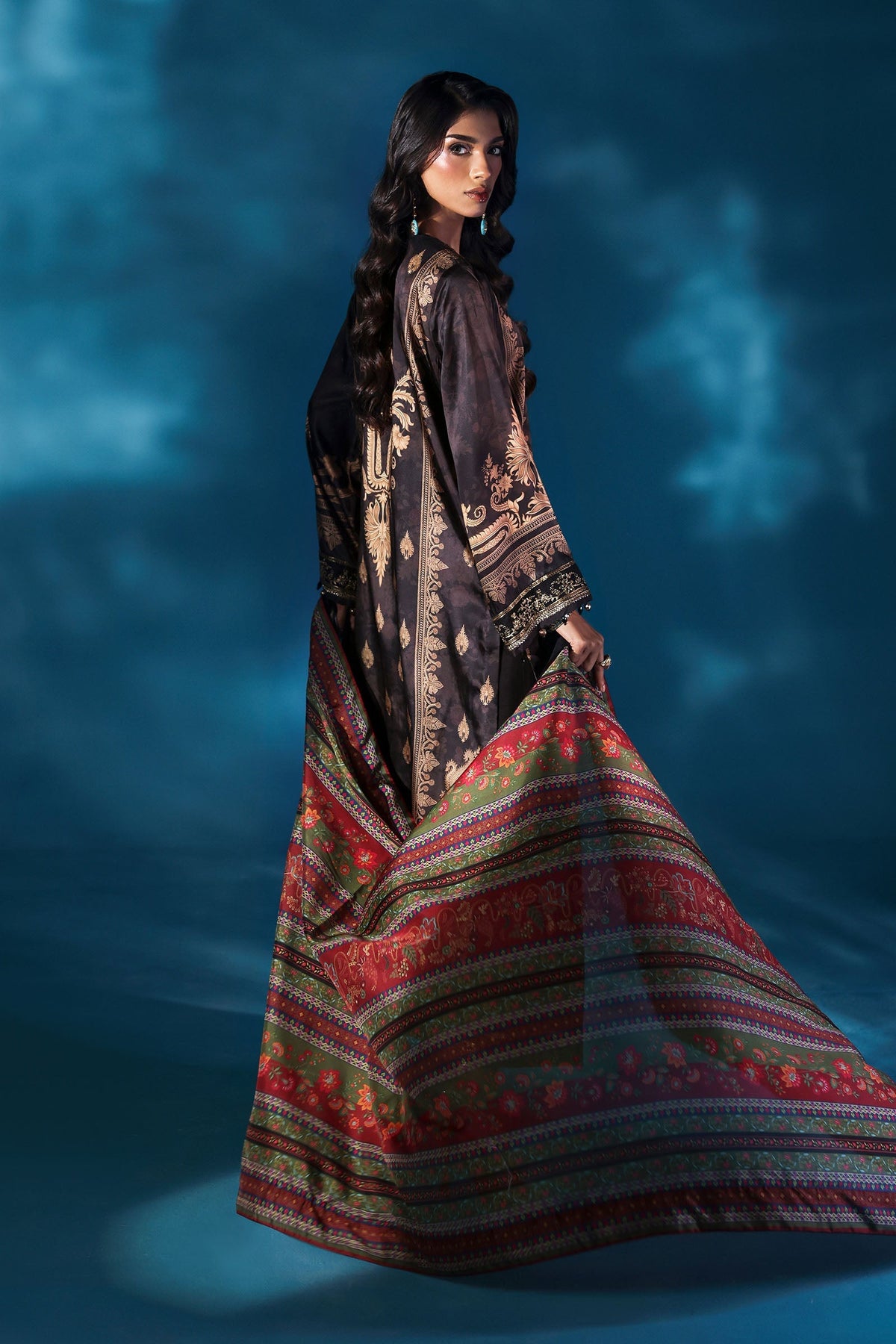 Maria B | Pre fall Dresses |  MPS-W25-02 K by Maria B - Designer Dress  - Type : Ladies Clothes - Available at Libayah - 100% Original 