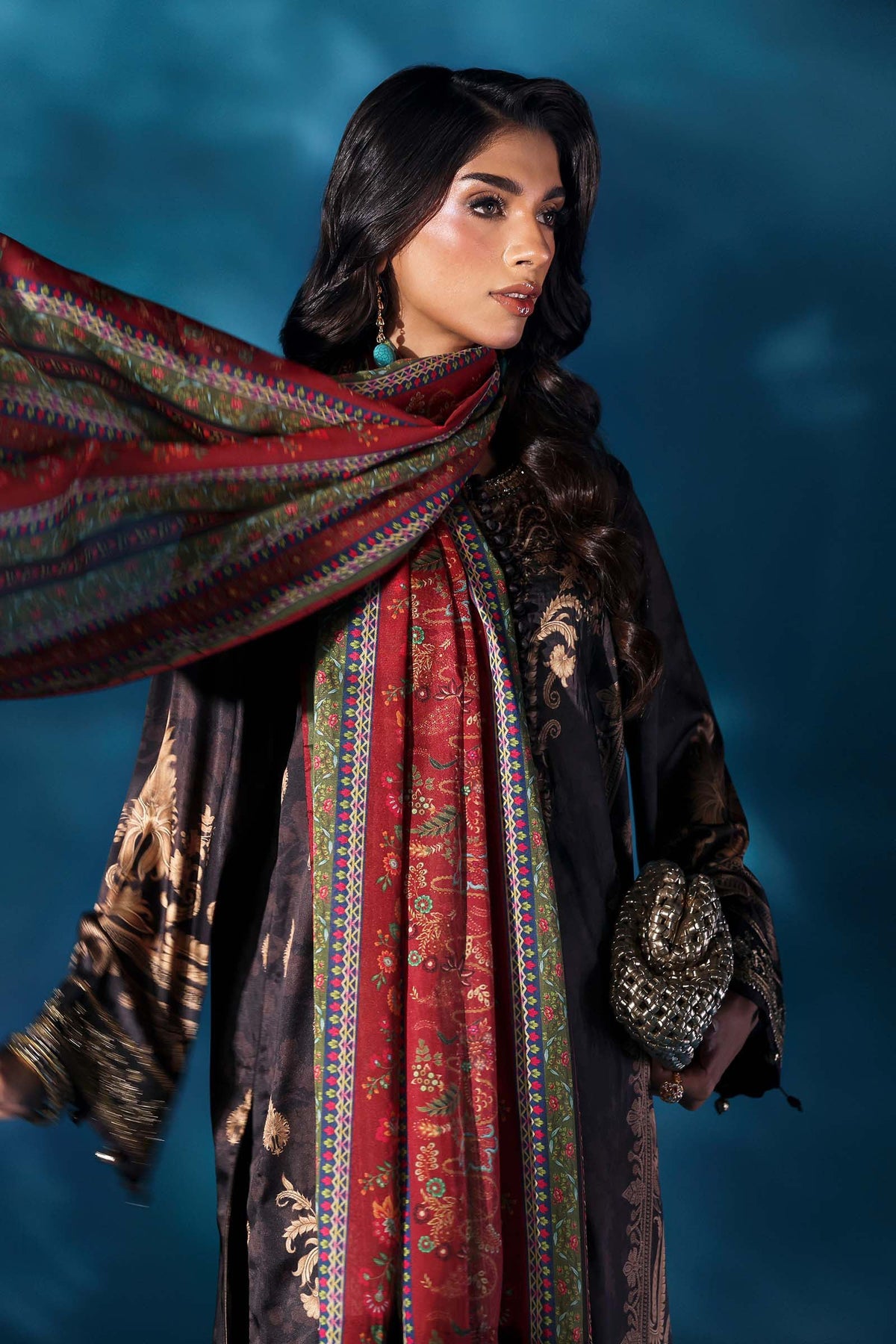 Maria B | Pre fall Dresses |  MPS-W25-02 K by Maria B - Designer Dress  - Type : Ladies Clothes - Available at Libayah - 100% Original 