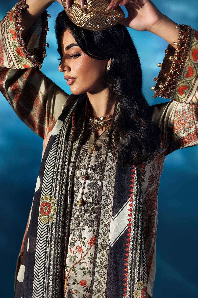 Maria B | Pre fall Dresses |  MPS-W25-05 S by Maria B - Designer Dress  - Type : Ladies Clothes - Available at Libayah - 100% Original 