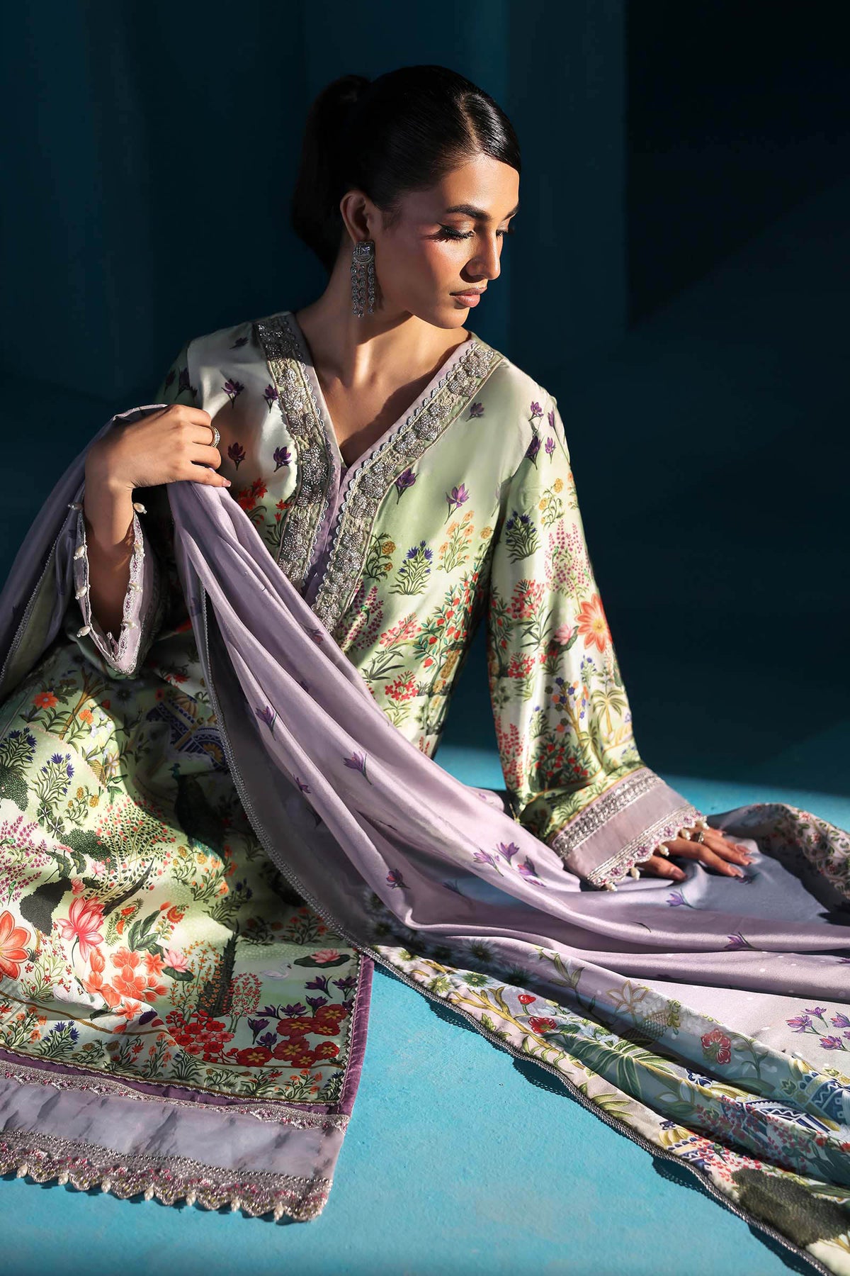 Maria B | Pre fall Dresses |  MPS-W25-06 G by Maria B - Designer Dress  - Type : Ladies Clothes - Available at Libayah - 100% Original 