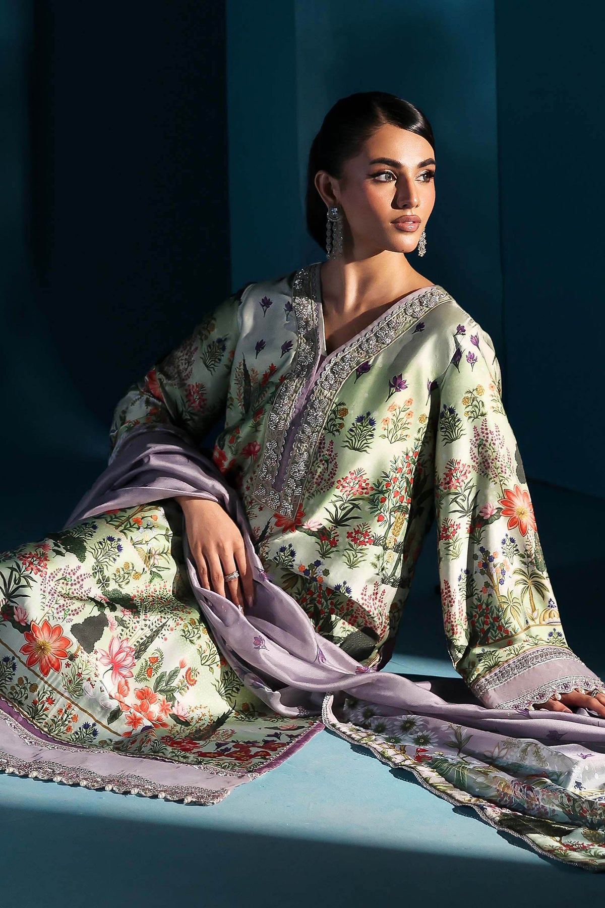 Maria B | Pre fall Dresses |  MPS-W25-06 G by Maria B - Designer Dress  - Type : Ladies Clothes - Available at Libayah - 100% Original 