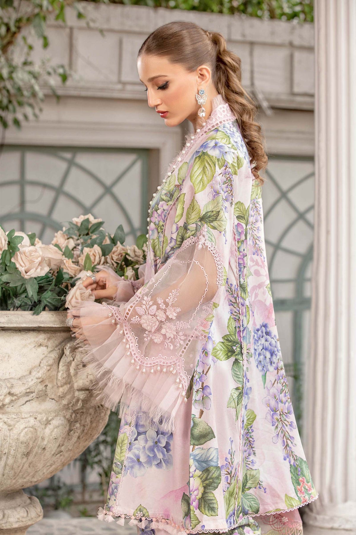 Maria B | M Prints | MPT-1901-A by Maria B - Designer Dress  - Type : Ladies Clothes - Available at Libayah - 100% Original 