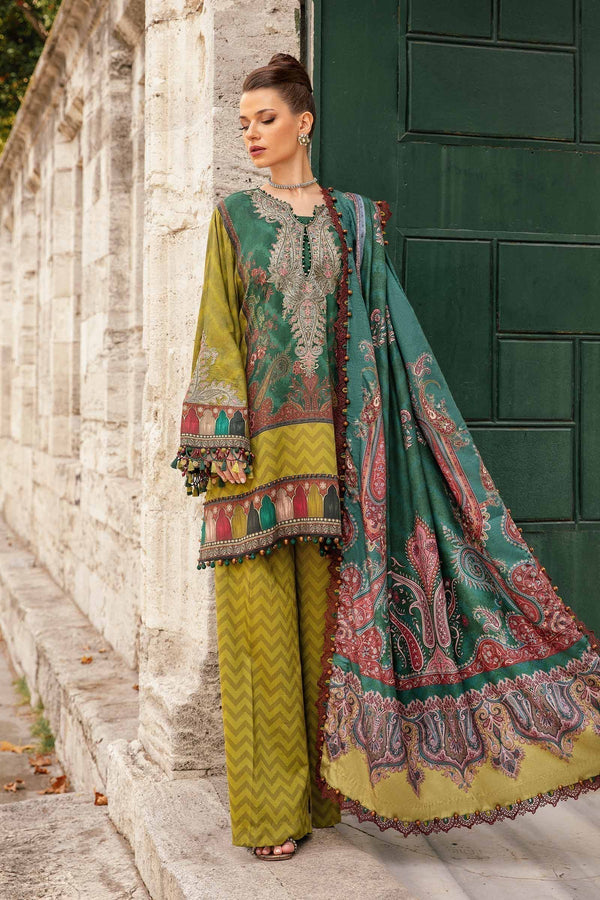 Maria B | M Prints Fall Edit 24 | MPT-2305-A by Maria B - Designer Dress  - Type : Ladies Clothes - Available at Libayah - 100% Original 