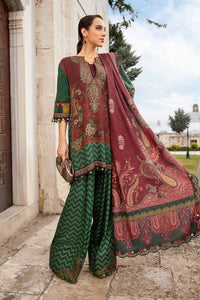 Maria B | M Prints Fall Edit 24 |  MPT-2305-B by Maria B - Designer Dress  - Type : Ladies Clothes - Available at Libayah - 100% Original 