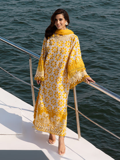 Parishay | Monaco Luxury Lawn 25 | MS-02 by Parishay - Designer Dress - Type: Ladies Clothes - Available at Libayah - 100% Original