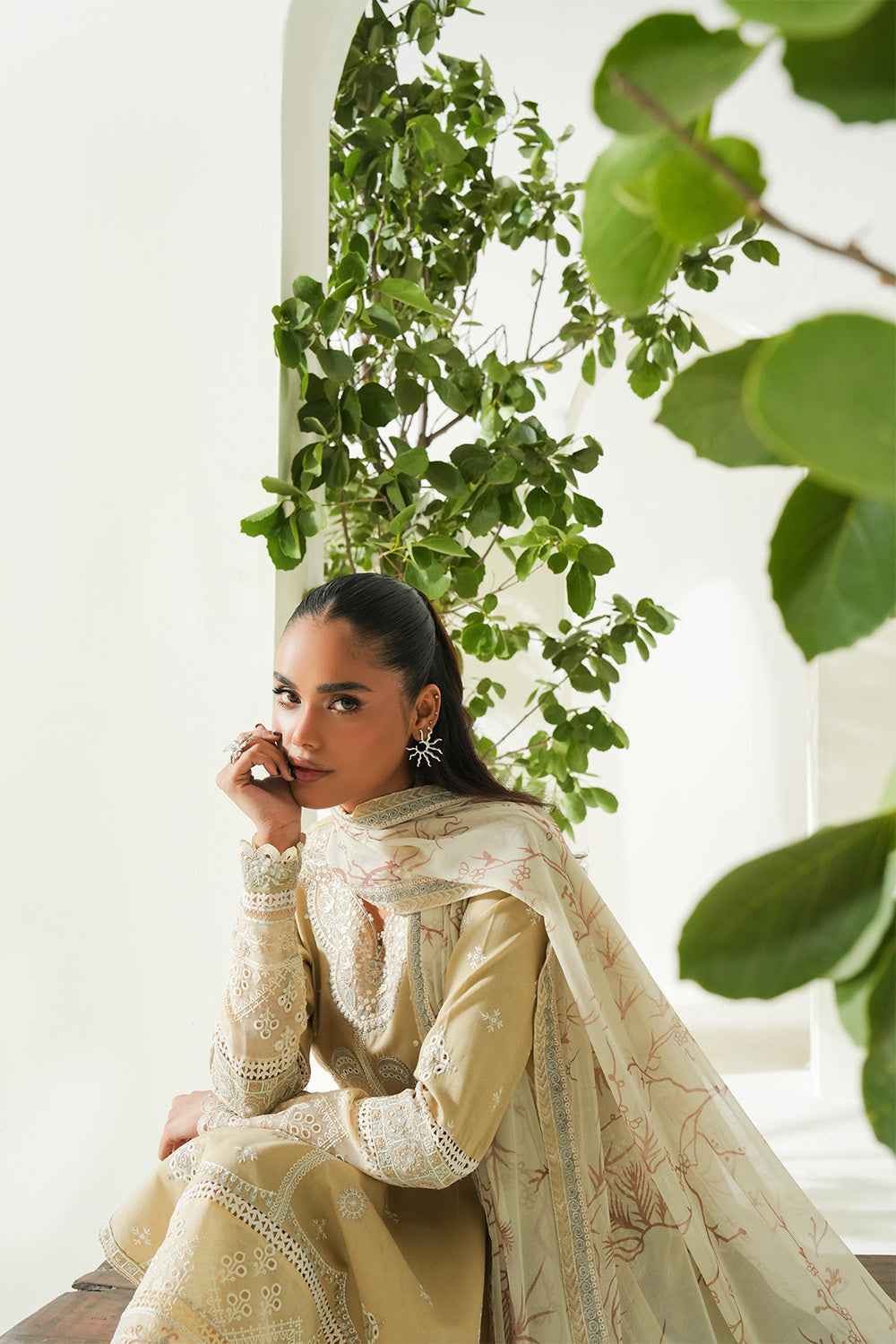 Maryum N Maria | Soiree Lawn | Summer Sand by Maryam N Maria - Designer Dress - Type: Ladies Clothes - Available at Libayah - 100% Original