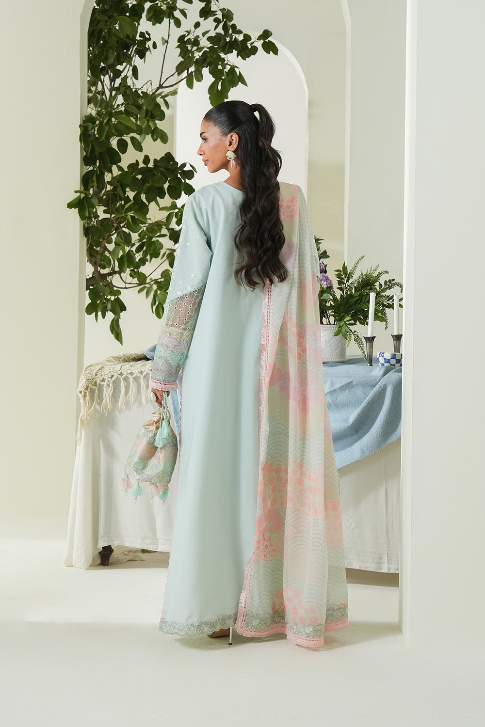 Maryum N Maria | Soiree Lawn |Soothing Sea by Maryam N Maria - Designer Dress - Type: Ladies Clothes - Available at Libayah - 100% Original