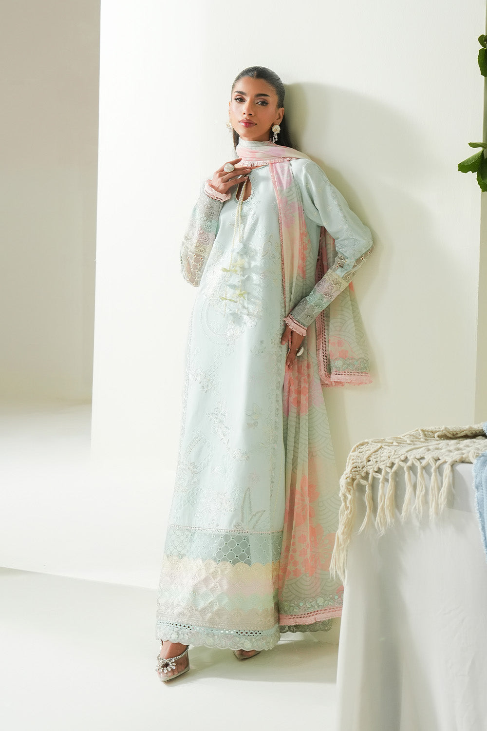 Maryum N Maria | Soiree Lawn |Soothing Sea by Maryam N Maria - Designer Dress - Type: Ladies Clothes - Available at Libayah - 100% Original