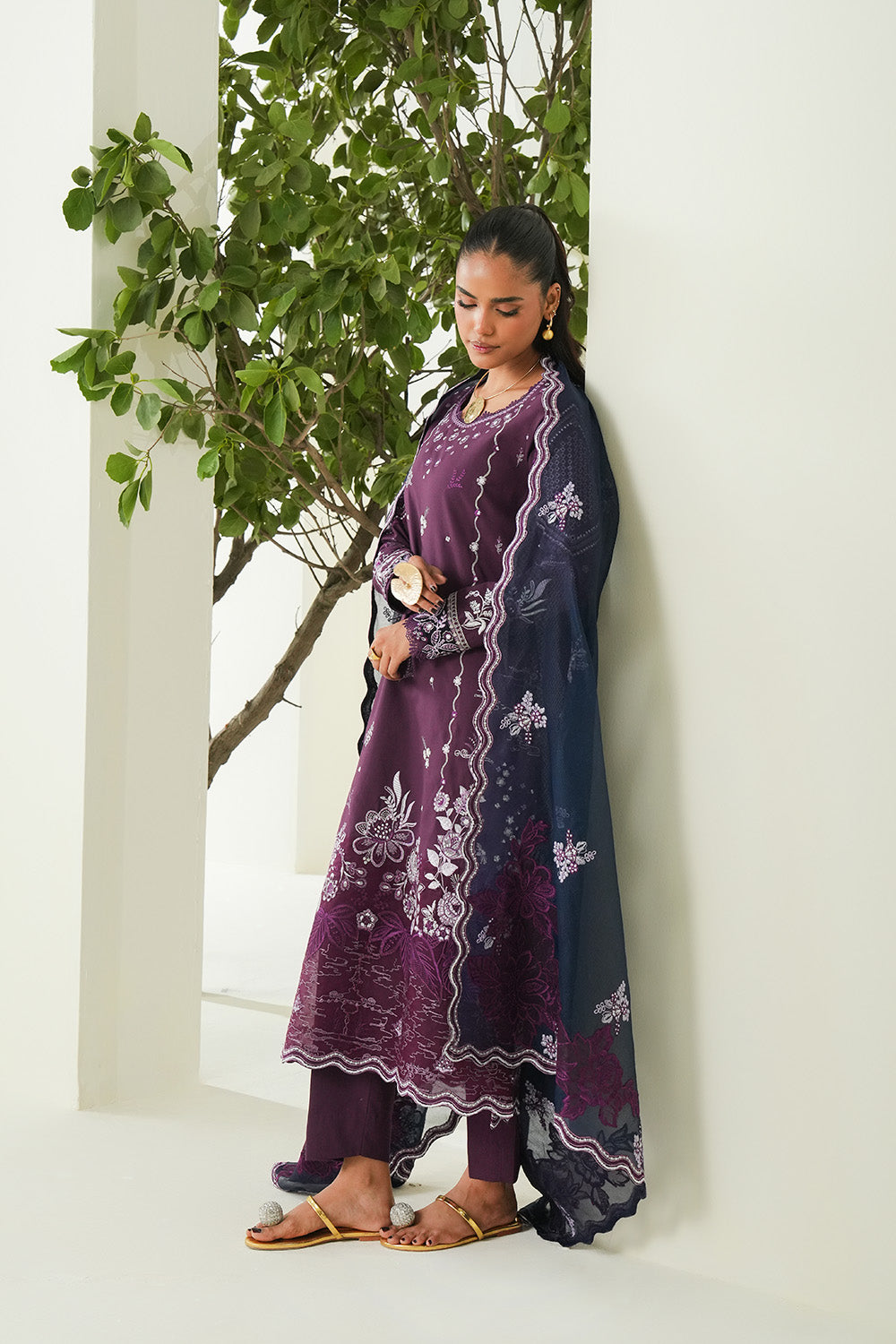 Maryum N Maria | Soiree Lawn | Sweet Pea by Maryum N Maria - Designer Dress - Type: Ladies Clothes - Available at Libayah - 100% Original