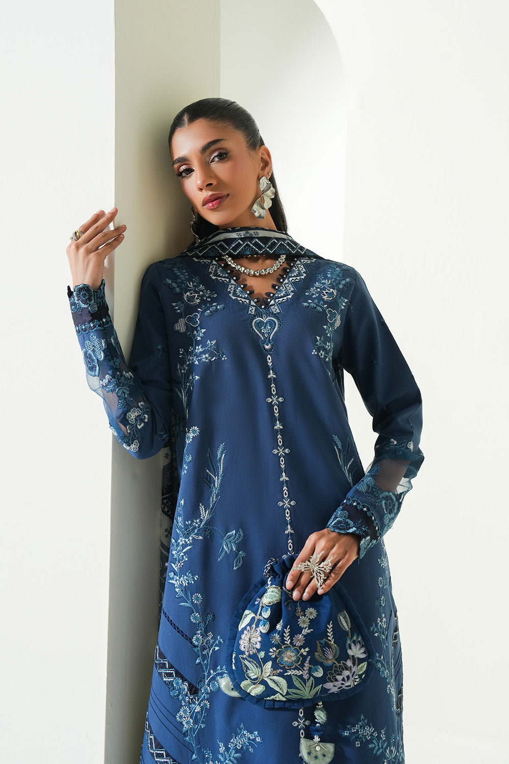 Maryum N Maria | Soiree Lawn | Seawave by Maryam N Maria - Designer Dress - Type: Ladies Clothes - Available at Libayah - 100% Original