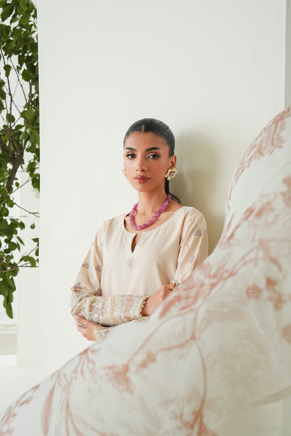 Maryum N Maria | Soiree Lawn | Shore by Maryum N Maria - Designer Dress - Type: Ladies Clothes - Available at Libayah - 100% Original