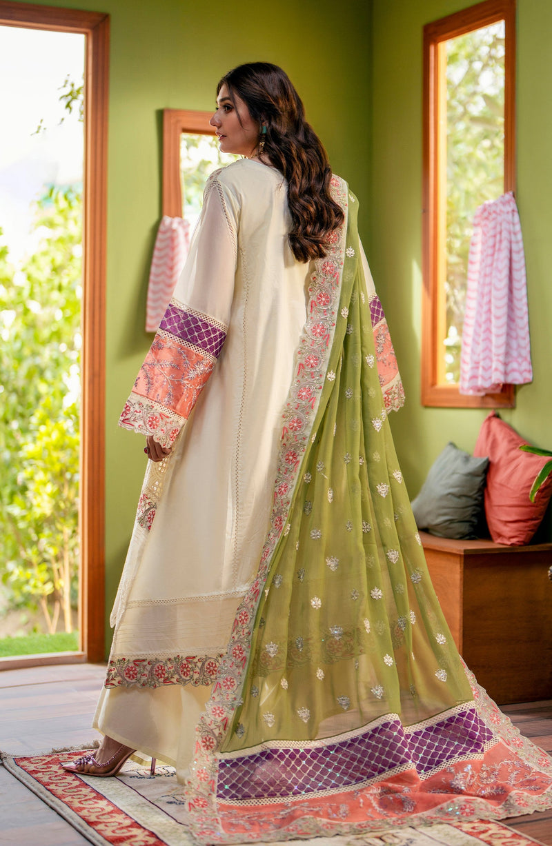 Maryum N Maria | Luxury Lawn 24 | Dina by Maryum N Maria - Designer Dress - Type: Ladies Clothes - Available at Libayah - 100% Original
