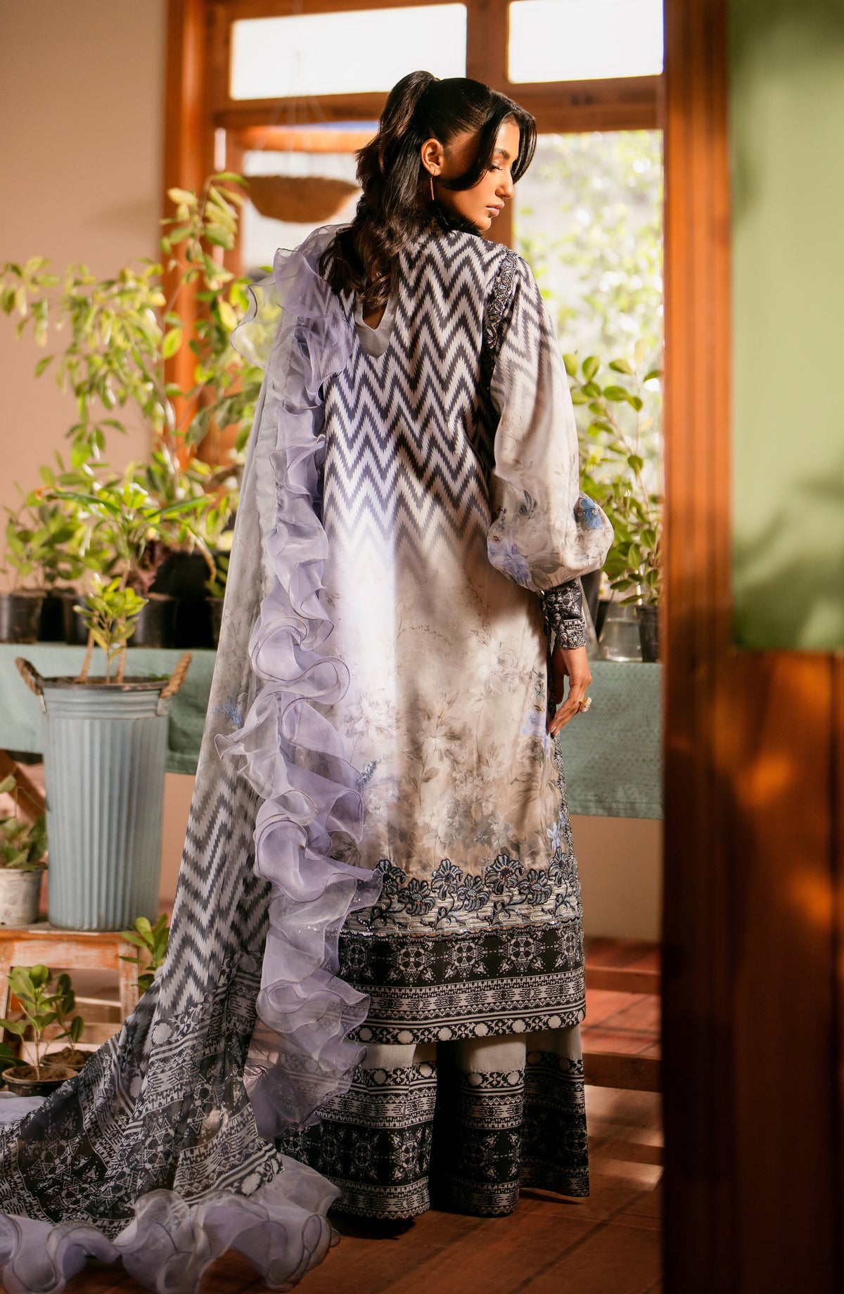 Maryum N Maria | Luxury Lawn 24 | Sara by Maryum N Maria - Designer Dress - Type: Ladies Clothes - Available at Libayah - 100% Original