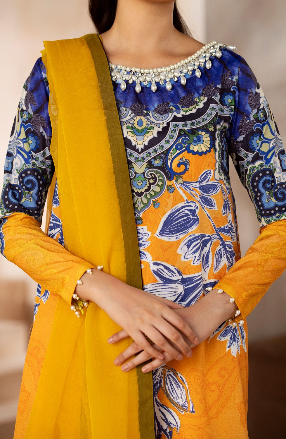 Maryum N Maria | Zeil Winter | RIYA - MS40099 by Maryam N Maria - Designer Dress - Type: Ladies Clothes - Available at Libayah - 100% Original