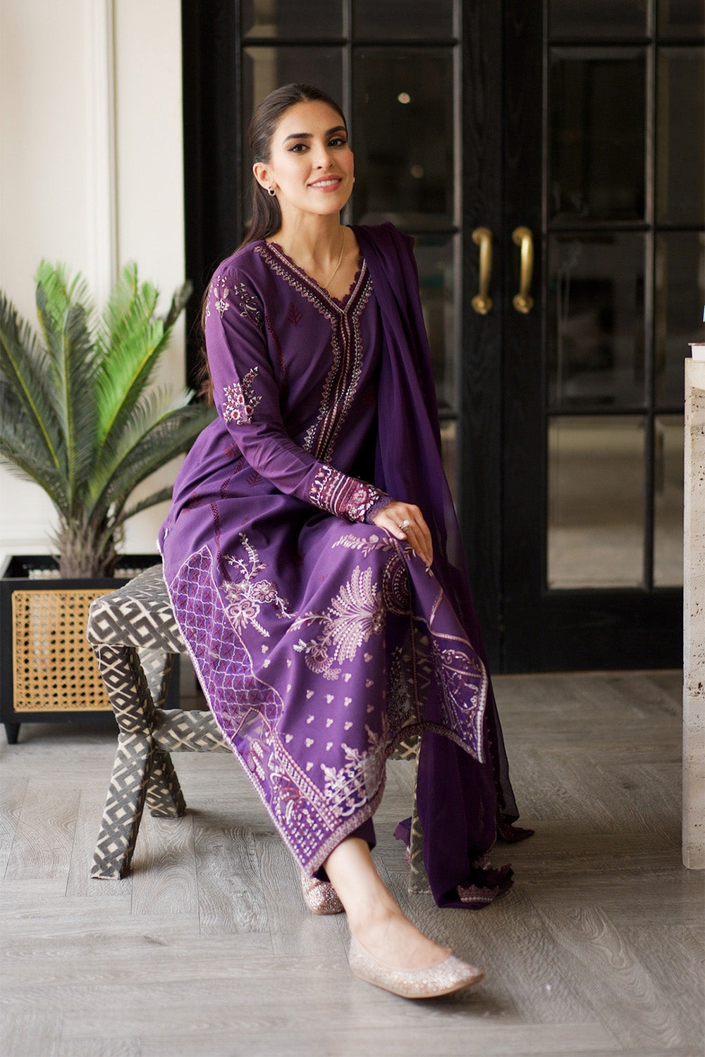 Maryum N Maria | Elara 25 | FAWN - MS50361 by Maryum N Maria - Designer Dress - Type: Ladies Clothes - Available at Libayah - 100% Original