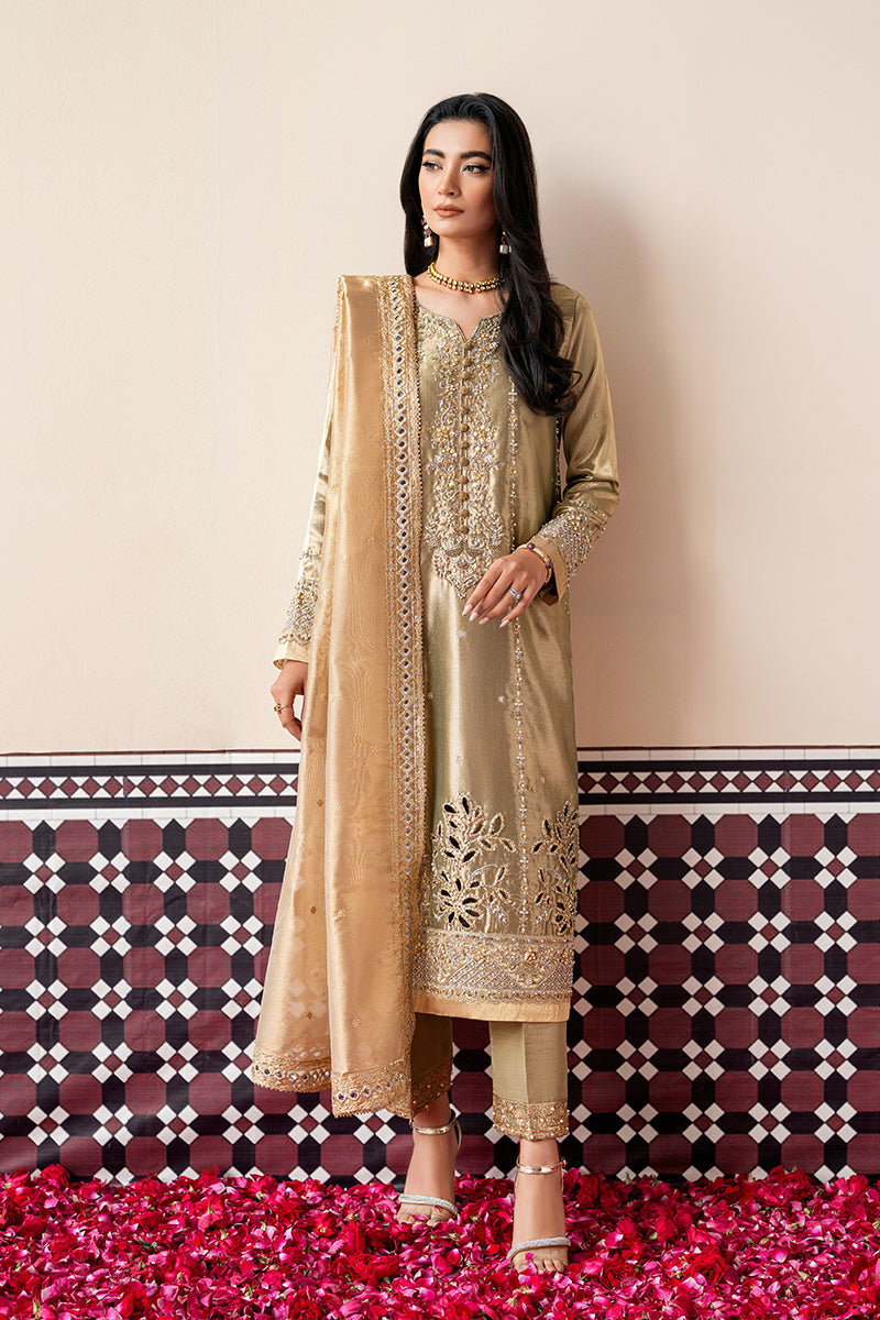 Mushq | Sunehri Lama Silk | Soraya by Mushq - Designer Dress  - Type : Ladies Clothes - Available at Libayah - 100% Original 