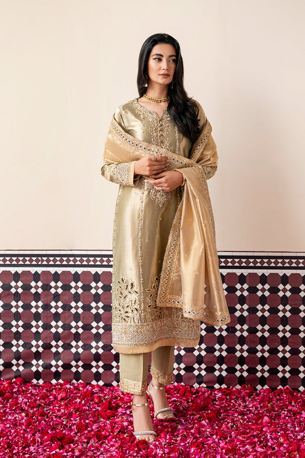 Mushq | Sunehri Lama Silk | Soraya by Mushq - Designer Dress  - Type : Ladies Clothes - Available at Libayah - 100% Original 