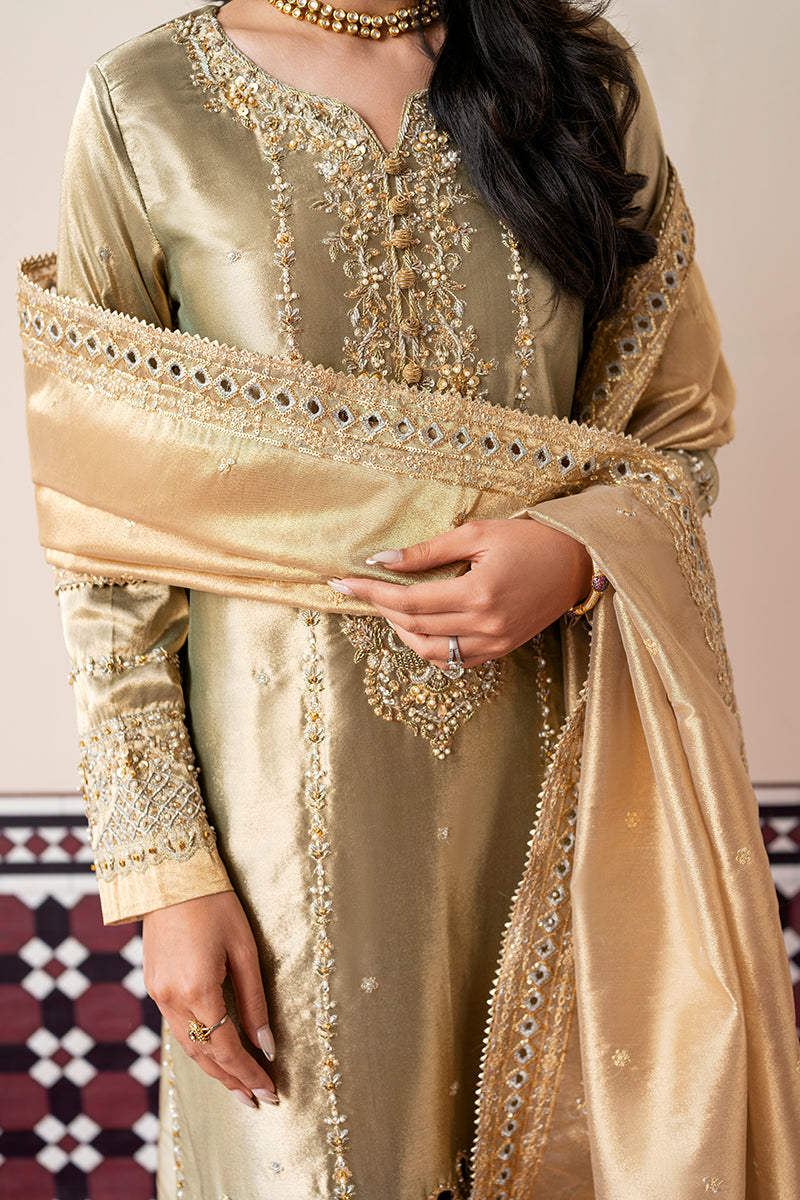 Mushq | Sunehri Lama Silk | Soraya by Mushq - Designer Dress  - Type : Ladies Clothes - Available at Libayah - 100% Original 