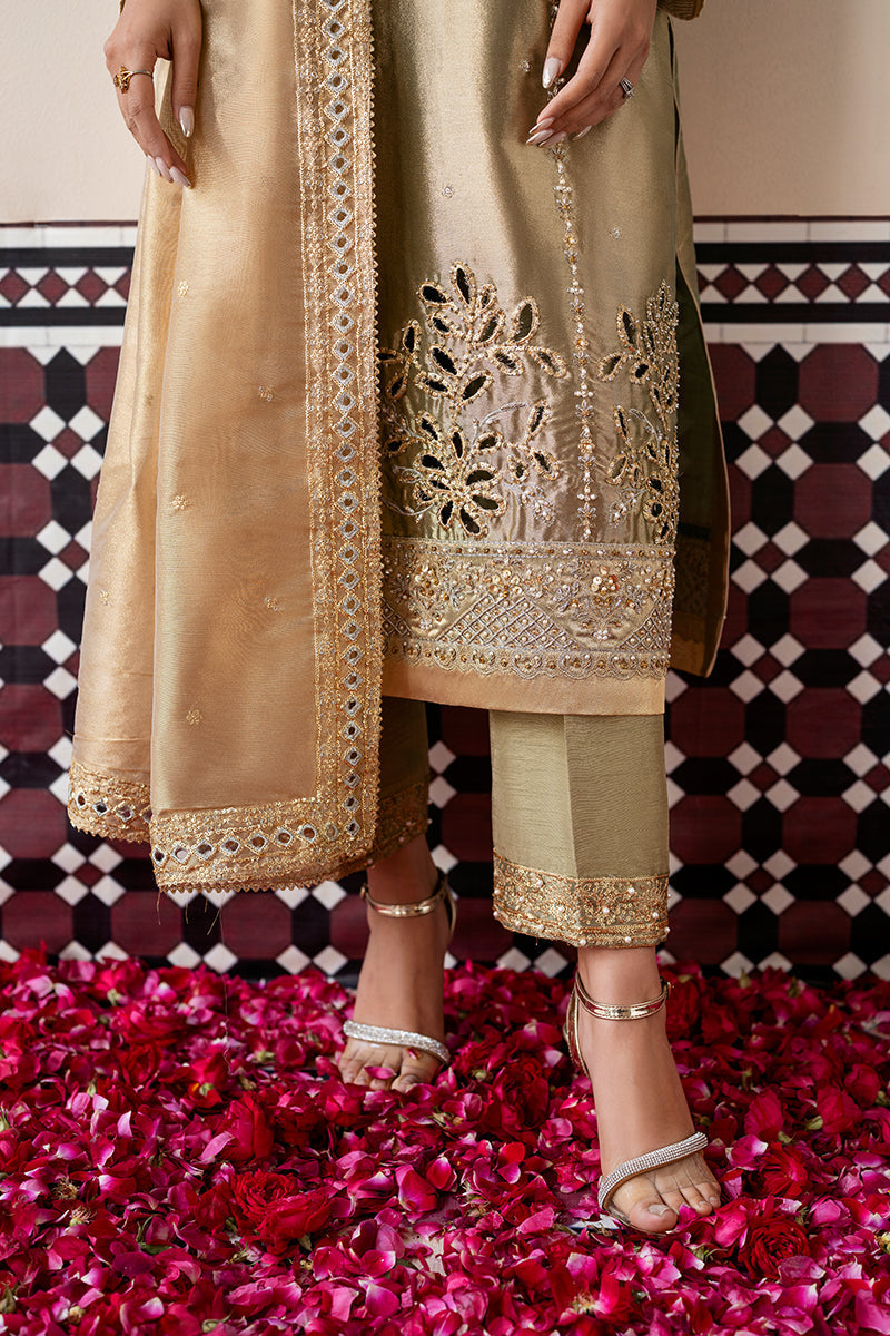 Mushq | Sunehri Lama Silk | Soraya by Mushq - Designer Dress  - Type : Ladies Clothes - Available at Libayah - 100% Original 
