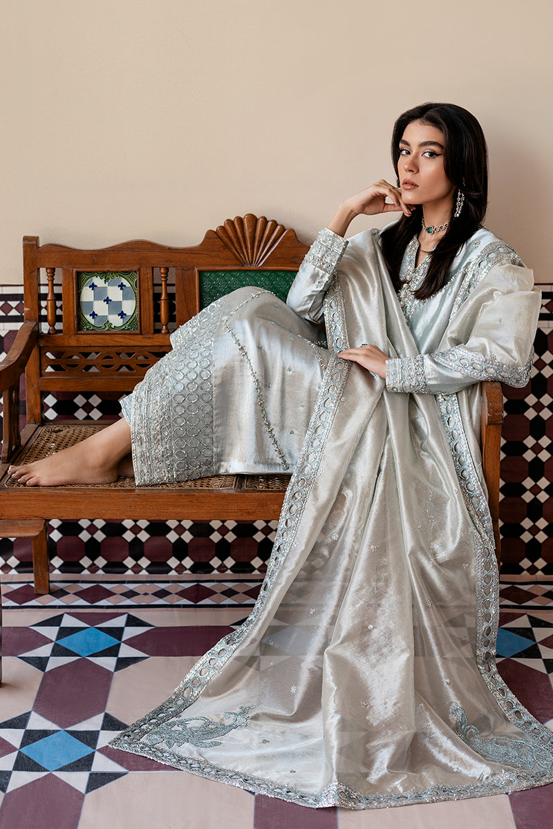 Mushq | Sunehri Lama Silk | Sitareh by Mushq - Designer Dress  - Type : Ladies Clothes - Available at Libayah - 100% Original 
