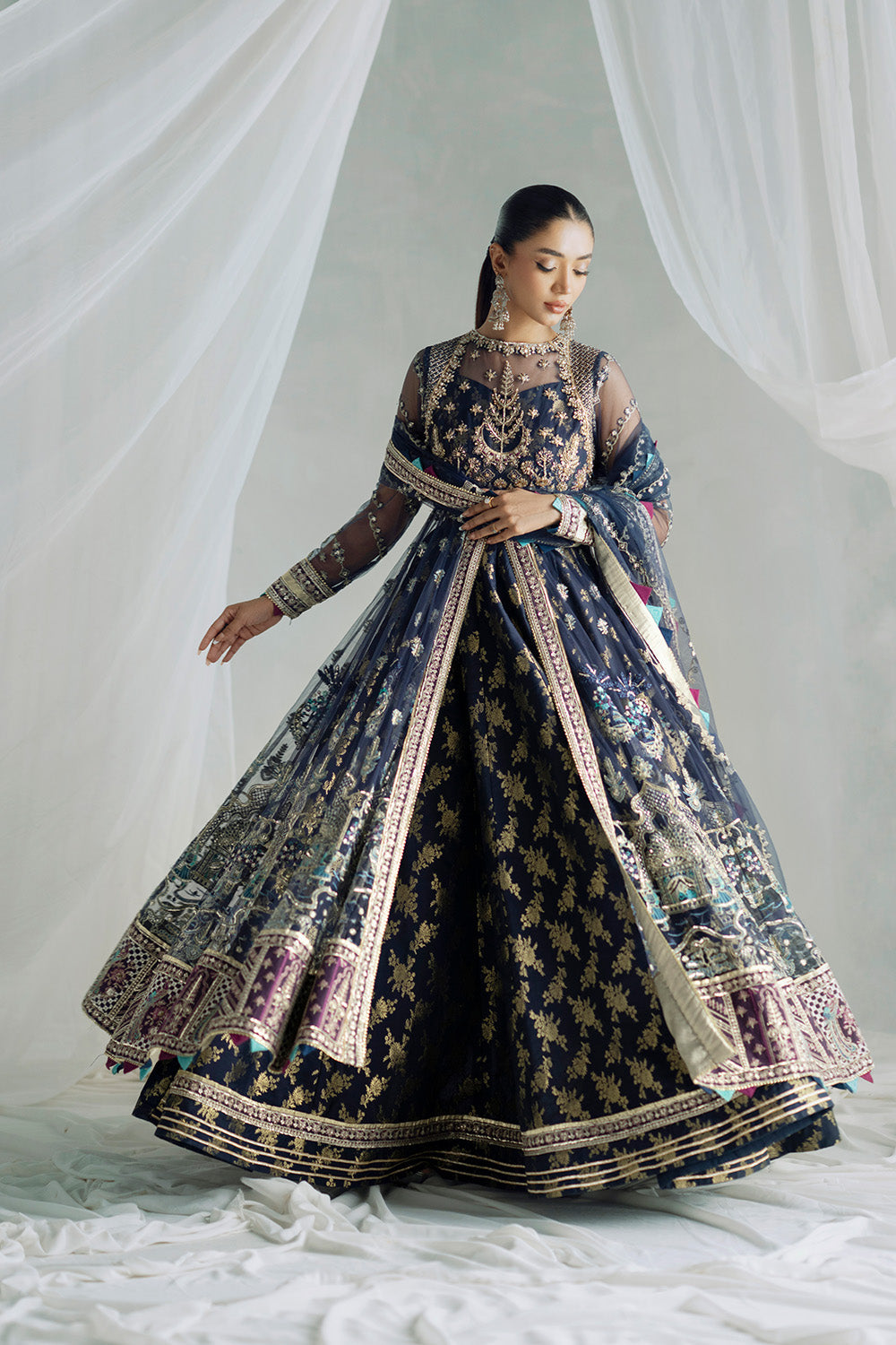 Maryum N Maria | Serene Wedding Dresses | AARUTHIRA - MSS5854 by Maryum N Maria - Designer Dress  - Type : Ladies Clothes - Available at Libayah - 100% Original 