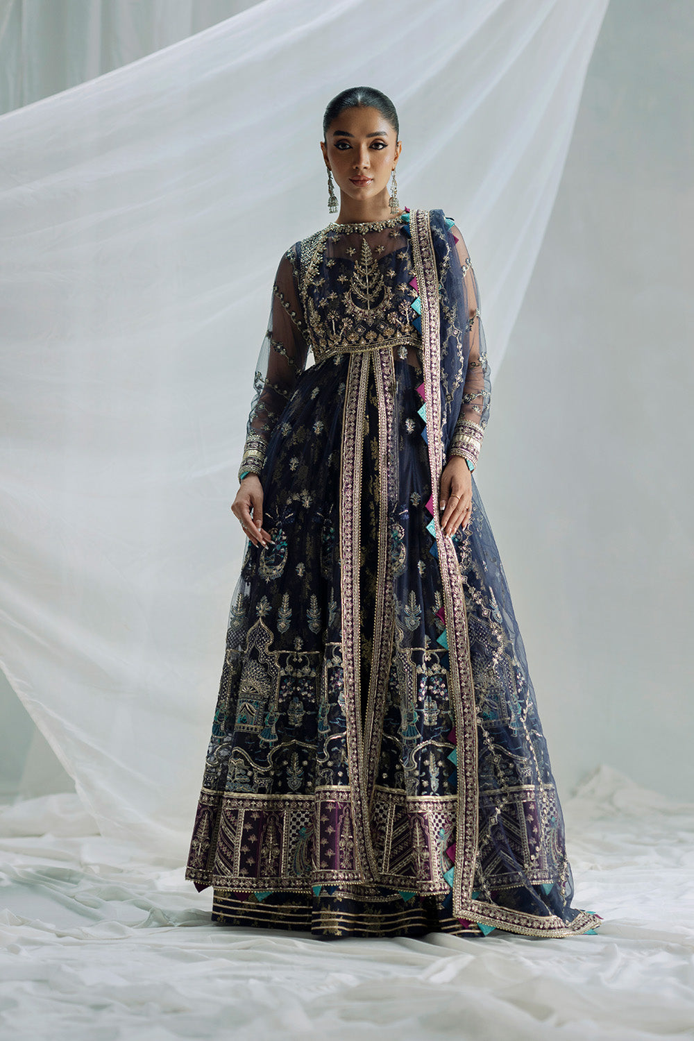 Maryum N Maria | Serene Wedding Dresses | AARUTHIRA - MSS5854 by Maryum N Maria - Designer Dress  - Type : Ladies Clothes - Available at Libayah - 100% Original 