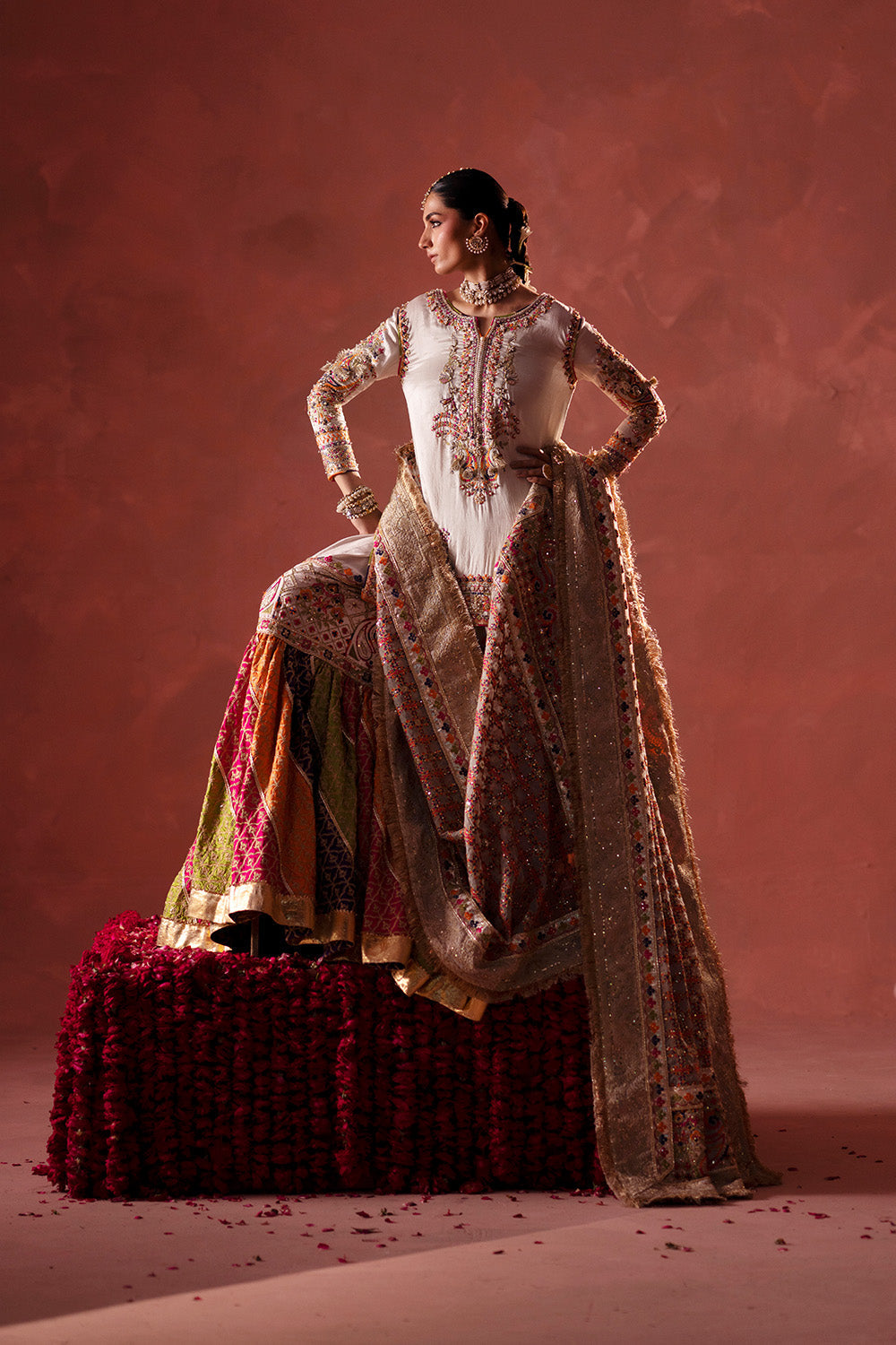 Maryum N Maria | Luxury Silk | MEHNDI NIGHT - MSS5895 by Maryum N Maria - Designer Dress  - Type : Ladies Clothes - Available at Libayah - 100% Original 