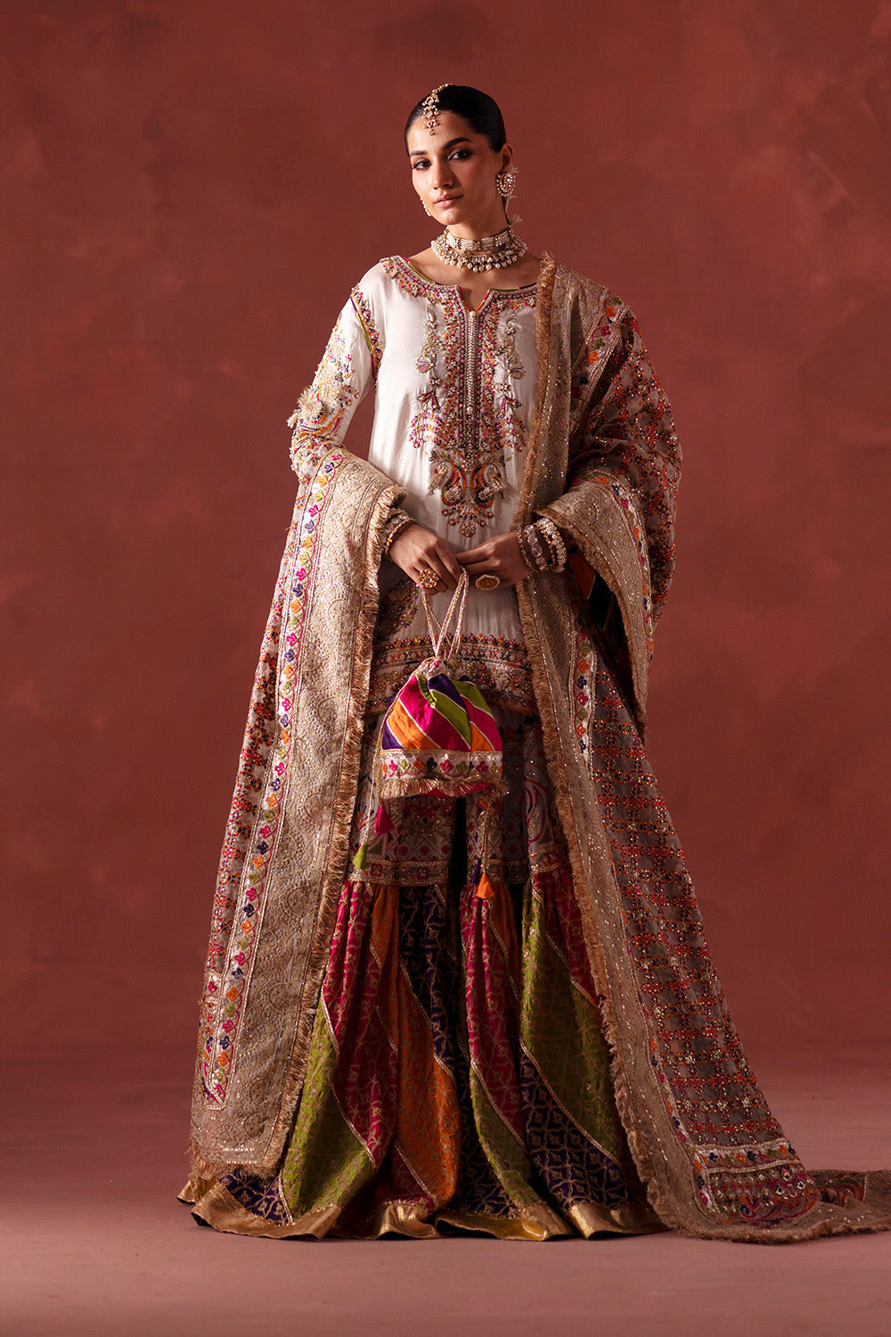 Maryum N Maria | Luxury Silk | MEHNDI NIGHT - MSS5895 by Maryum N Maria - Designer Dress  - Type : Ladies Clothes - Available at Libayah - 100% Original 