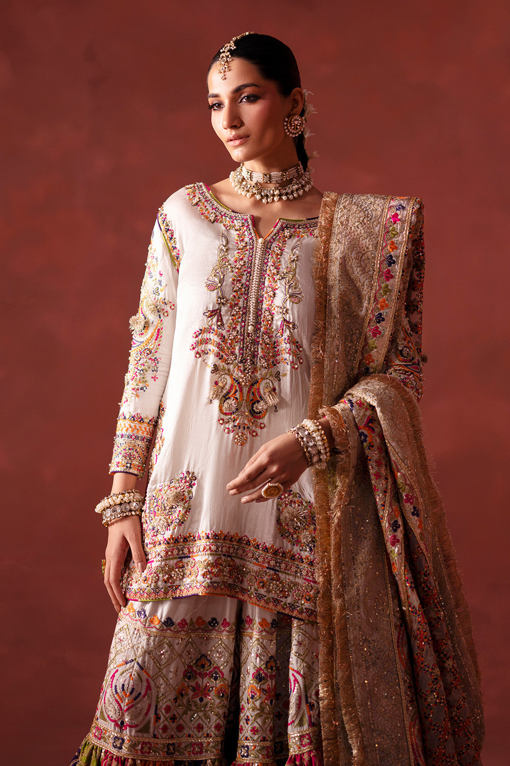 Maryum N Maria | Luxury Silk | MEHNDI NIGHT - MSS5895 by Maryum N Maria - Designer Dress  - Type : Ladies Clothes - Available at Libayah - 100% Original 
