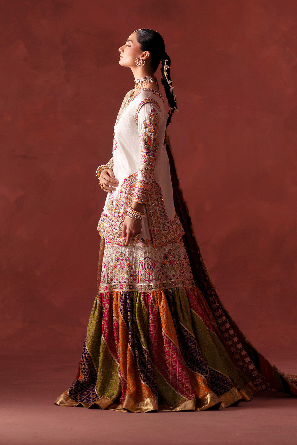 Maryum N Maria | Luxury Silk | MEHNDI NIGHT - MSS5895 by Maryum N Maria - Designer Dress  - Type : Ladies Clothes - Available at Libayah - 100% Original 