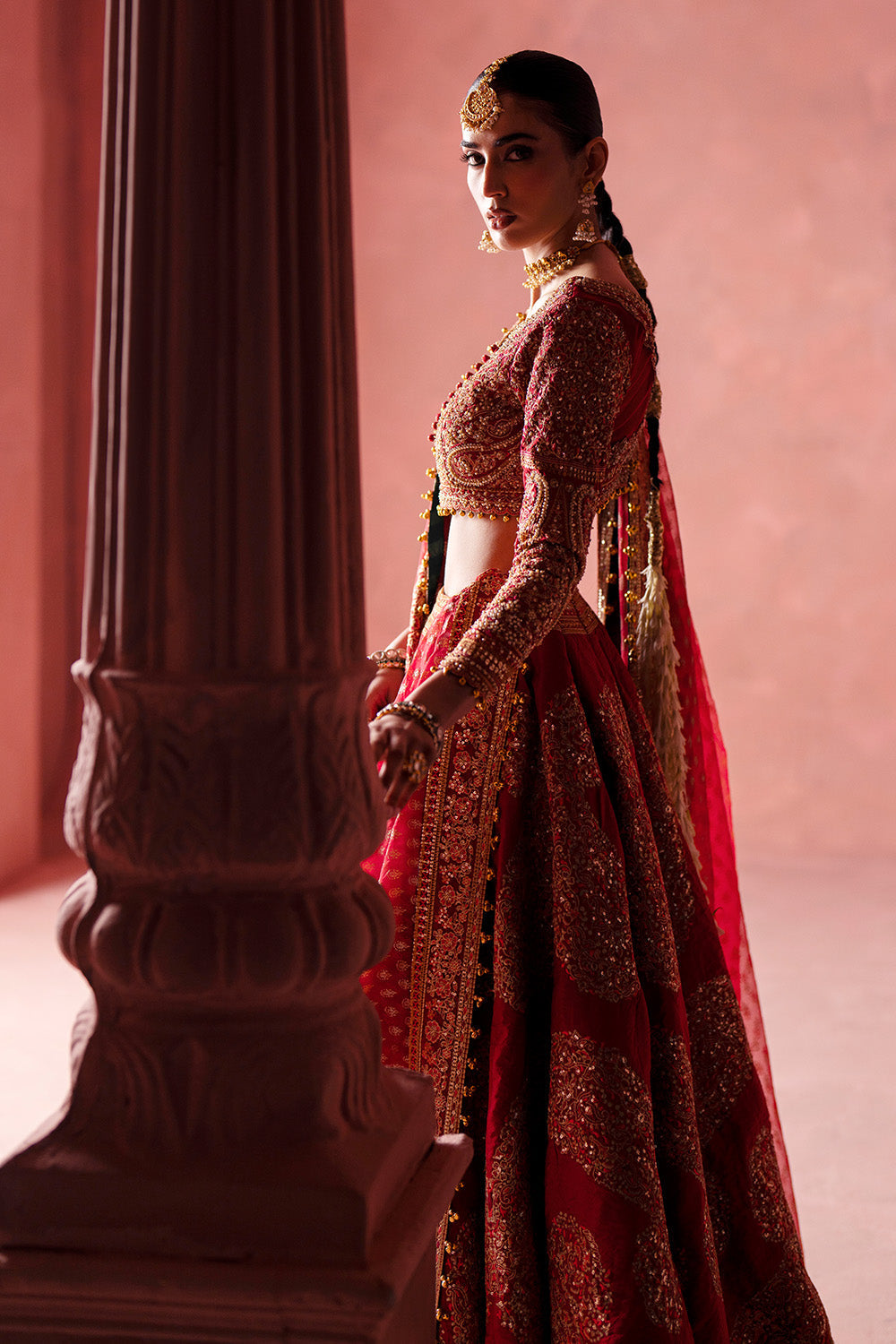 Maryum N Maria | Luxury Silk | BARAAT DAY - MSS5896 by Maryum N Maria - Designer Dress  - Type : Ladies Clothes - Available at Libayah - 100% Original 