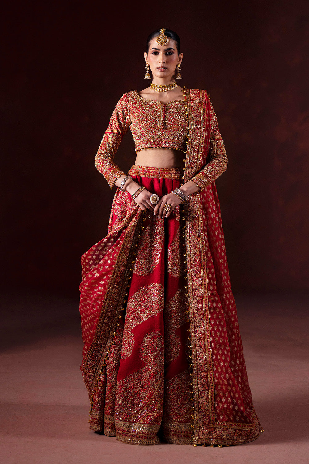 Maryum N Maria | Luxury Silk | BARAAT DAY - MSS5896 by Maryum N Maria - Designer Dress  - Type : Ladies Clothes - Available at Libayah - 100% Original 