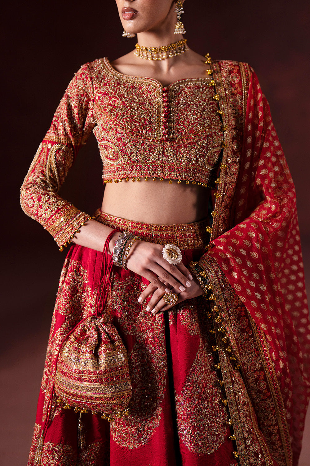 Maryum N Maria | Luxury Silk | BARAAT DAY - MSS5896 by Maryum N Maria - Designer Dress  - Type : Ladies Clothes - Available at Libayah - 100% Original 