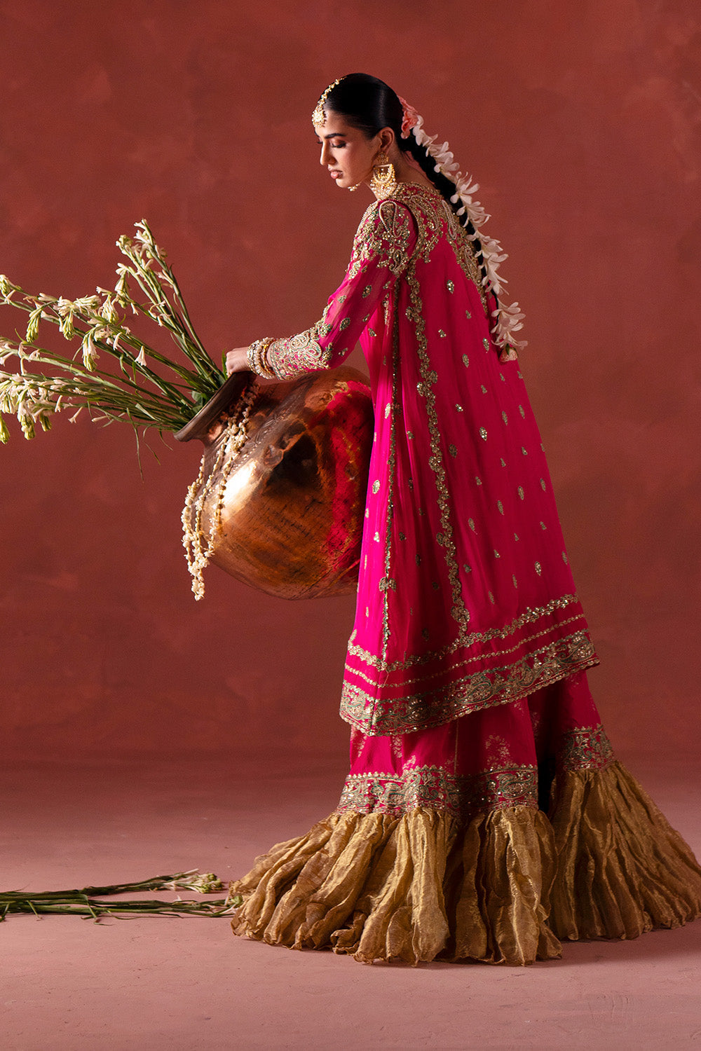 Maryum N Maria | Luxury Silk | DHOOLAK - MSS5898 by Maryum N Maria - Designer Dress  - Type : Ladies Clothes - Available at Libayah - 100% Original 