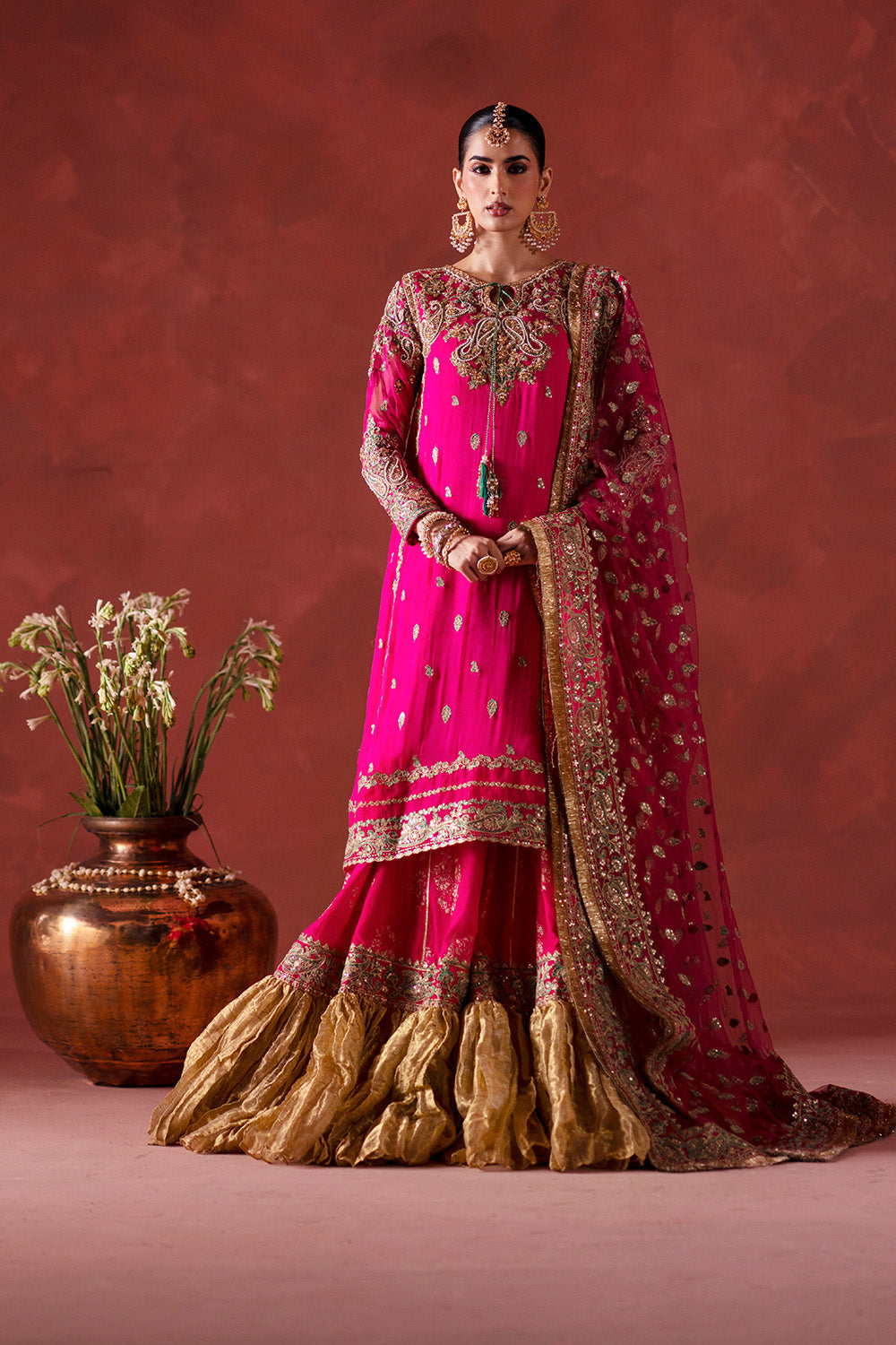 Maryum N Maria | Luxury Silk | DHOOLAK - MSS5898 by Maryum N Maria - Designer Dress  - Type : Ladies Clothes - Available at Libayah - 100% Original 