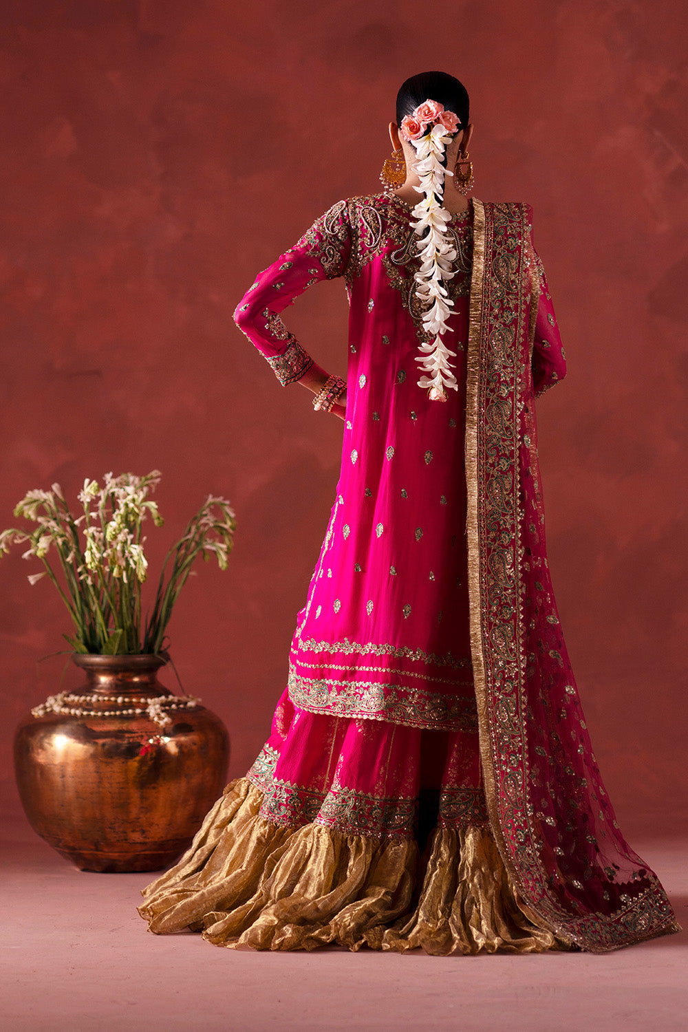 Maryum N Maria | Luxury Silk | DHOOLAK - MSS5898 by Maryum N Maria - Designer Dress  - Type : Ladies Clothes - Available at Libayah - 100% Original 