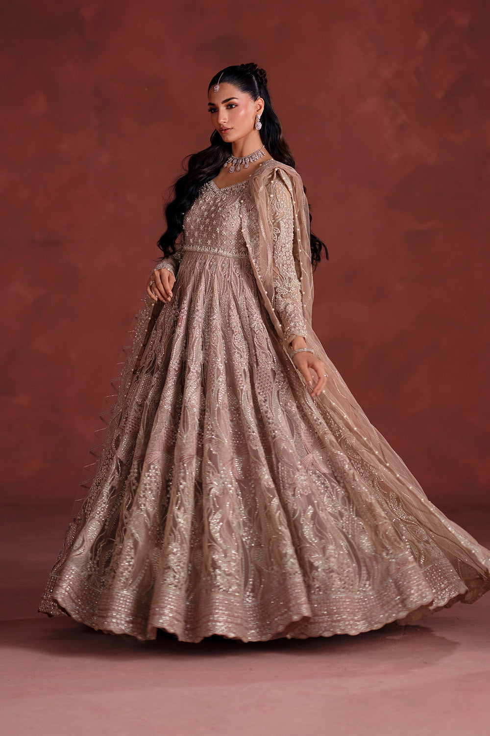 Maryum N Maria | Luxury Silk | WALIMA PARTY - MSS5899 by Maryum N Maria - Designer Dress  - Type : Ladies Clothes - Available at Libayah - 100% Original 