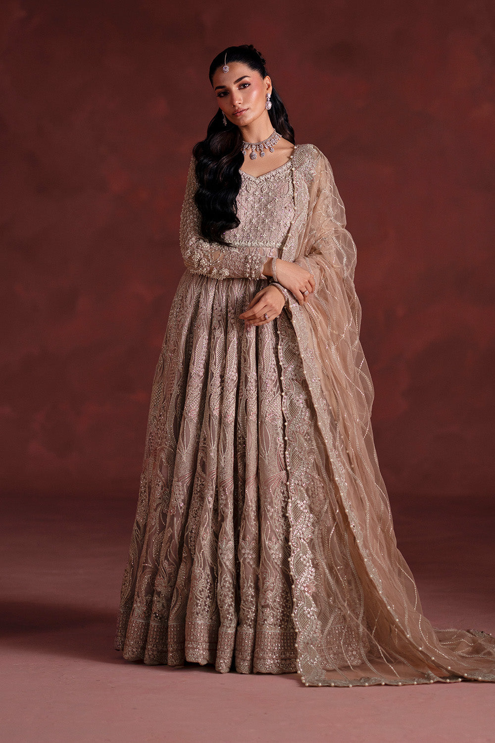 Maryum N Maria | Luxury Silk | WALIMA PARTY - MSS5899 by Maryum N Maria - Designer Dress  - Type : Ladies Clothes - Available at Libayah - 100% Original 