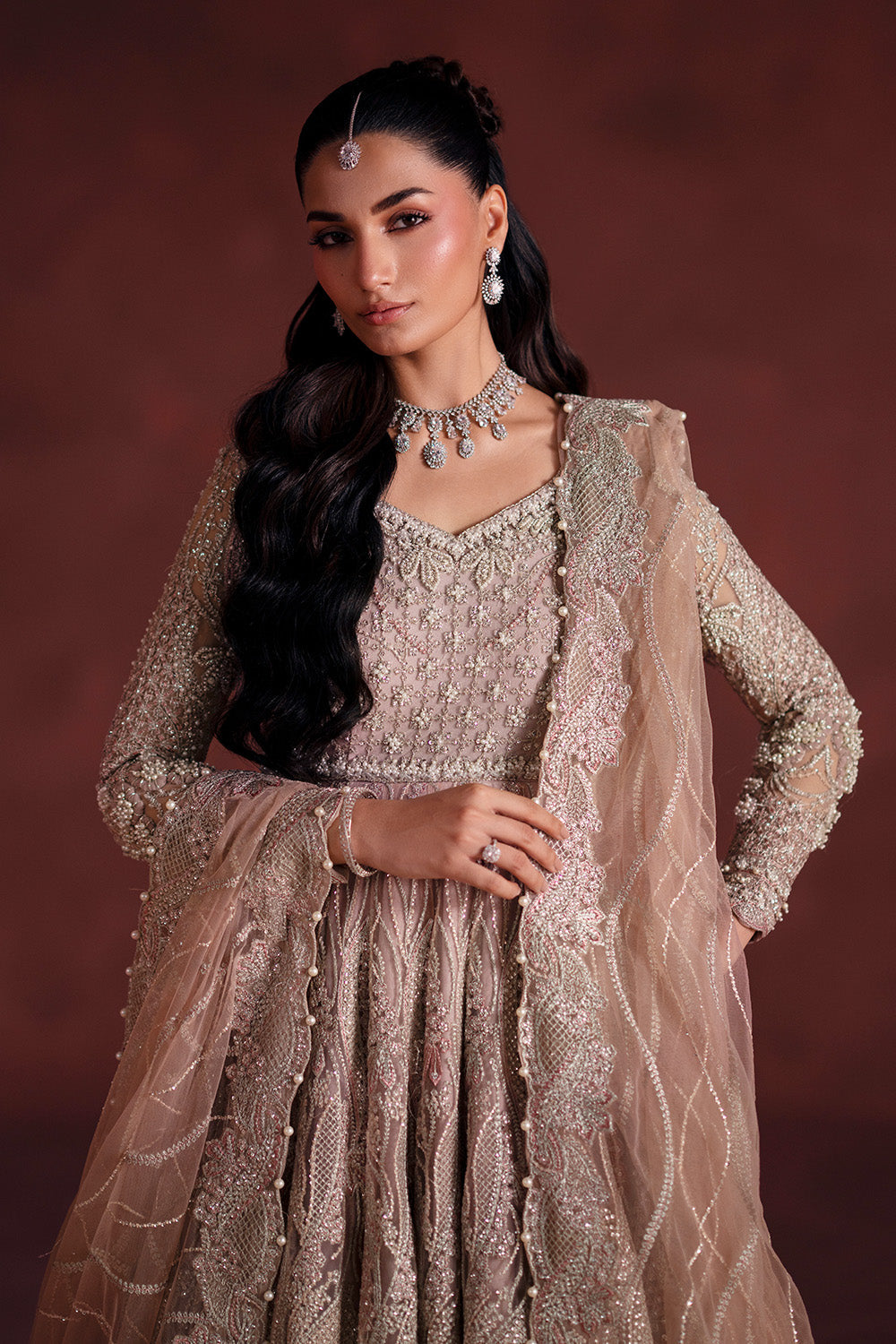 Maryum N Maria | Luxury Silk | WALIMA PARTY - MSS5899 by Maryum N Maria - Designer Dress  - Type : Ladies Clothes - Available at Libayah - 100% Original 