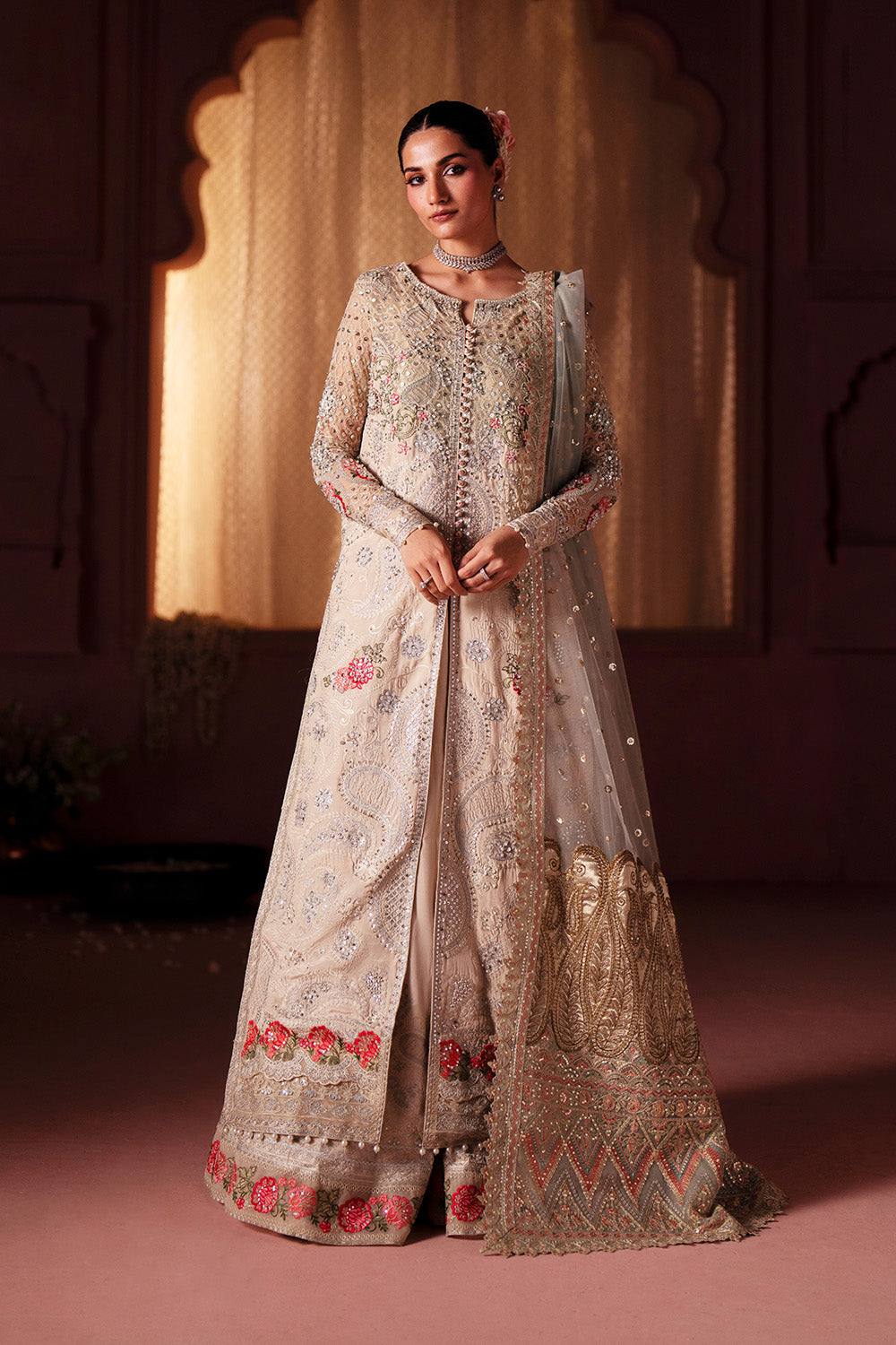 Maryum N Maria | Luxury Silk | ENGAGEMENT HUES - MSS5903 by Maryum N Maria - Designer Dress  - Type : Ladies Clothes - Available at Libayah - 100% Original 