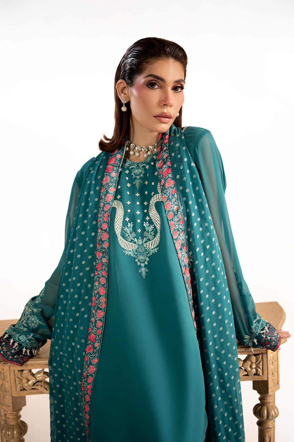 Maryum N Maria | Clestine Luxe Pret | MIRELINA by Maryum n Maria - Designer Dress  - Type : Ladies Clothes - Available at Libayah - 100% Original 