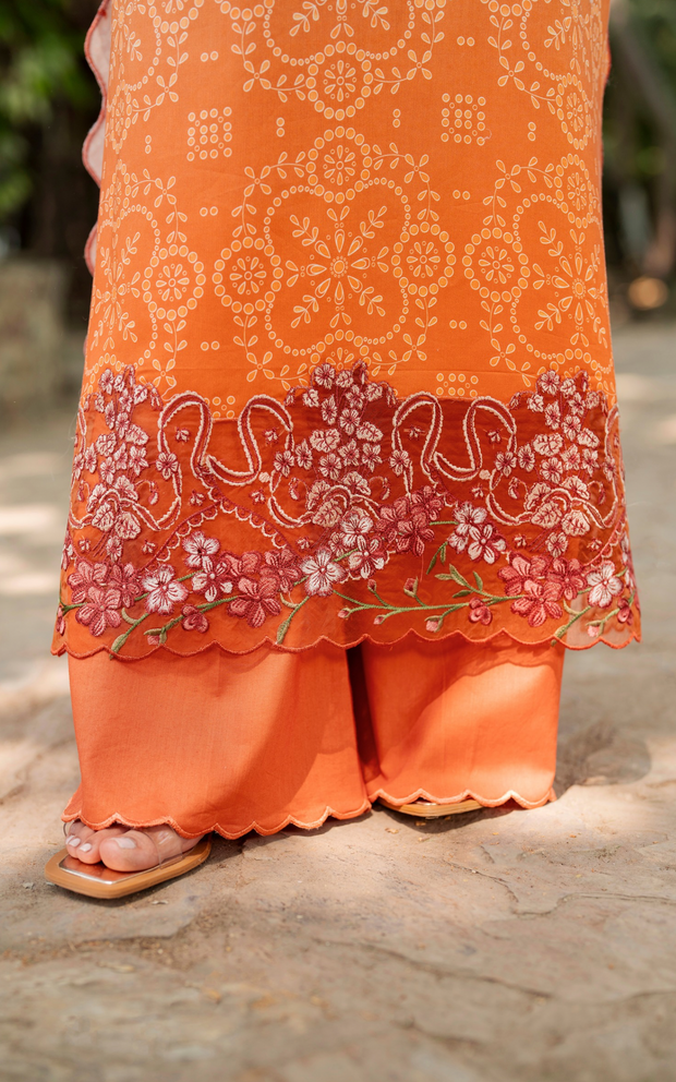 Asifa and Nabeel | Meraki SUmmer 26 | Peach Sorbet MSSL-02 by Asifa and Nabeel - Designer Dress - Type : Luxury Dress - Available at Libayah - 100% Original