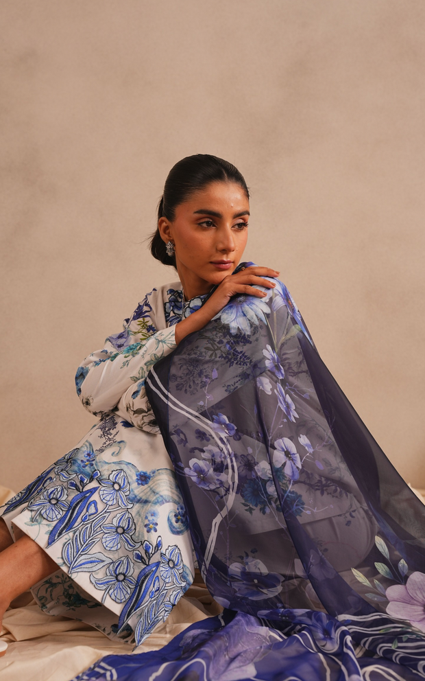 Asifa and Nabeel | Meraki SUmmer 26 | Starlit MSSL-03 by Asifa and Nabeel - Designer Dress - Type : Luxury Dress - Available at Libayah - 100% Original