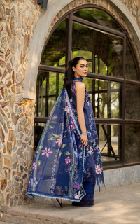 Asifa and Nabeel | Meraki SUmmer 26 | Indigo Craft MSSL-04 by Asifa and Nabeel - Designer Dress - Type : Luxury Dress - Available at Libayah - 100% Original