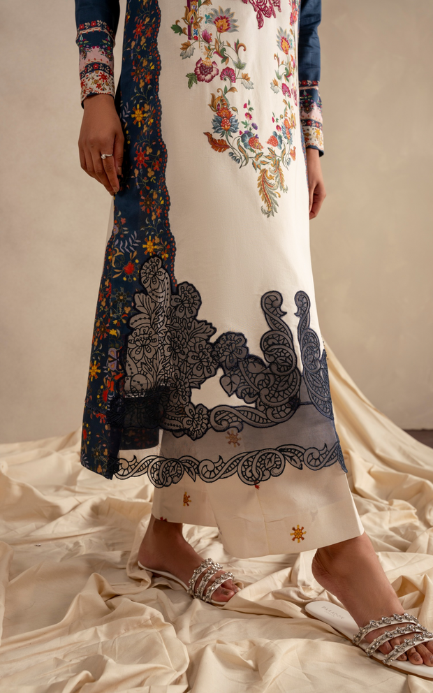 Asifa and Nabeel | Meraki SUmmer 26 | Saffron Soul MSSL-10 by Asifa and Nabeel - Designer Dress - Type : Luxury Dress - Available at Libayah - 100% Original