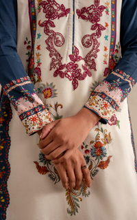 Asifa and Nabeel | Meraki SUmmer 26 | Saffron Soul MSSL-10 by Asifa and Nabeel - Designer Dress - Type : Luxury Dress - Available at Libayah - 100% Original