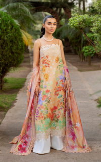 Asifa and Nabeel | Meraki SUmmer 26 | Marigold Muse MSSL-11 by Asifa and Nabeel - Designer Dress - Type : Luxury Dress - Available at Libayah - 100% Original