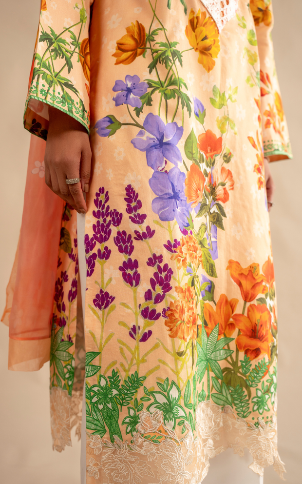 Asifa and Nabeel | Meraki SUmmer 26 | Marigold Muse MSSL-11 by Asifa and Nabeel - Designer Dress - Type : Luxury Dress - Available at Libayah - 100% Original